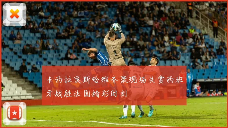 卡西拉莫斯哈维齐聚现场共赏西班牙战胜法国精彩时刻